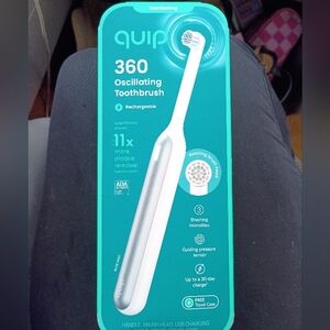 QUIP 360° Oscillating Rechargeable Electric Toothbrush (White) *NiB*